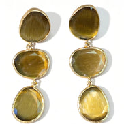 Cercei Cat Eye Elegance – Oțel placat Aur 24K - OK Lux. All rights reserved. - Earrings - 
