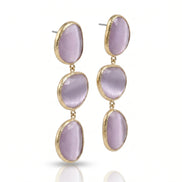 Cercei Cat Eye Elegance – Oțel placat Aur 24K - OK Lux. All rights reserved. - Earrings - 