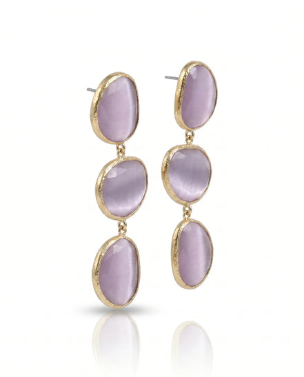 Cercei Cat Eye Elegance – Oțel placat Aur 24K - OK Lux. All rights reserved. - Earrings - 