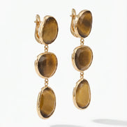Cercei Cat Eye Elegance – Oțel placat Aur 24K - OK Lux. All rights reserved. - Earrings - 