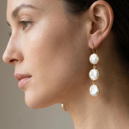 Cercei Classic Pearl – Oțel placat Aur 24K - OK Lux. All rights reserved. - Earrings - 