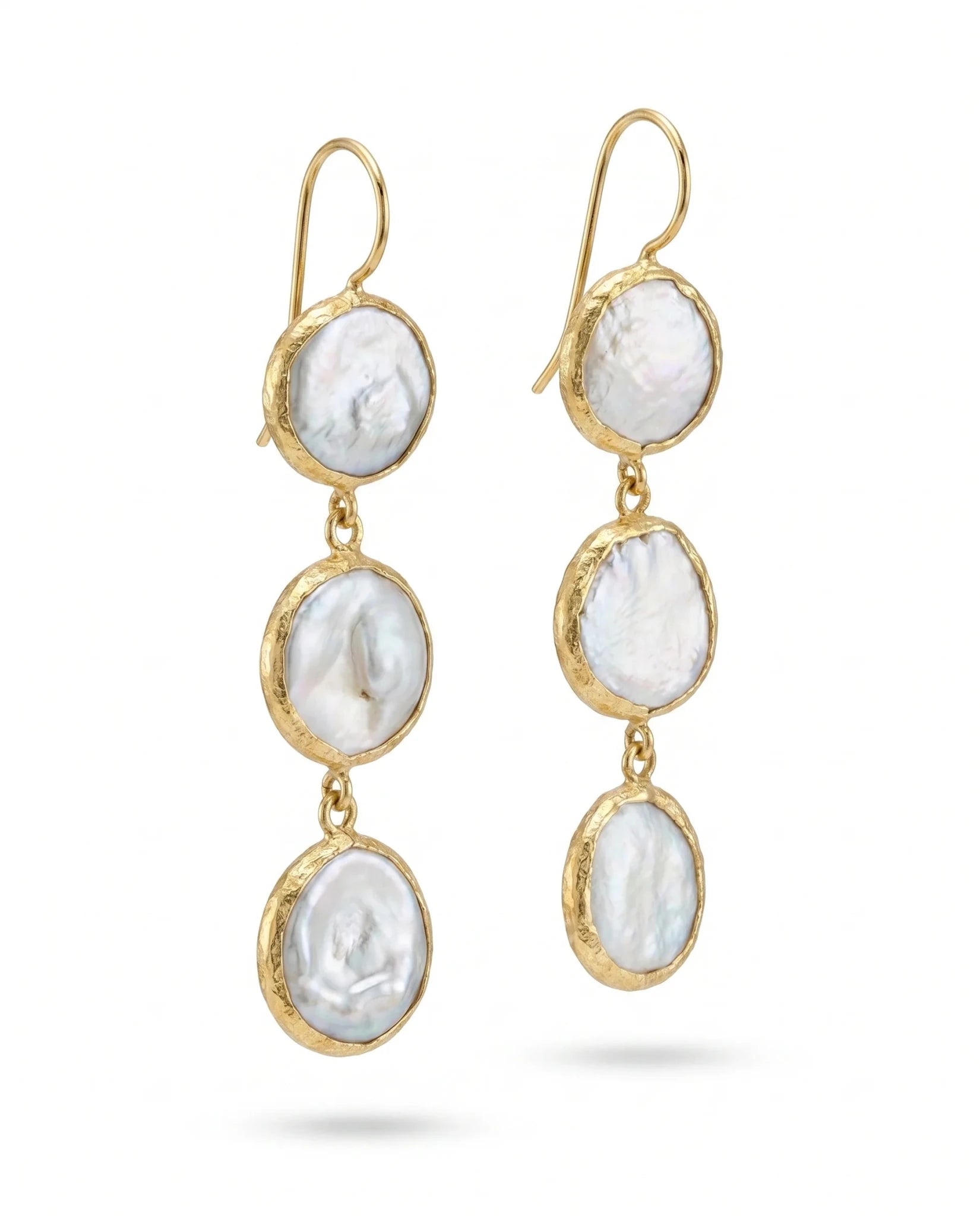 Cercei Classic Pearl – Oțel placat Aur 24K - OK Lux. All rights reserved. - Earrings - 