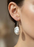 Cercei din perle Baroc cu tortițe din argint - OK Lux. All rights reserved. - Earrings - 