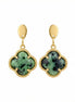 Cercei din zoisit cu tortite din oțel inoxidabil - OK Lux. All rights reserved. - Earrings - 