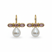 Cercei Pearl Blossom – Aur 24K - OK Lux. All rights reserved. - Earrings - 