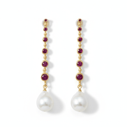 Cercei Pearl Blush – Aur 24K - OK Lux. All rights reserved. - Earrings - 