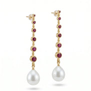Cercei Pearl Blush – Oțel placat Aur 24K - OK Lux. All rights reserved. - Earrings - 