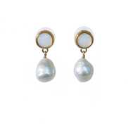 Cercei Pearl Charm – Aur 24K - OK Lux. All rights reserved. - Earrings - 