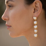 Cercei Pearl Classic – Oțel placat Aur 24K - OK Lux. All rights reserved. - Earrings - 