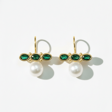 Cercei Pearl Dream – Aur 24K - OK Lux. All rights reserved. - Earrings - 