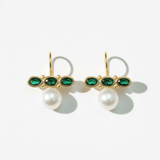Cercei Pearl Dream – Aur 24K - OK Lux. All rights reserved. - Earrings - 