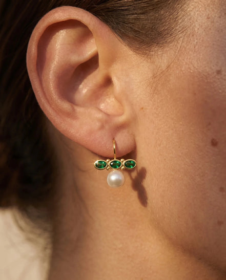 Cercei Pearl Dream – Oțel placat Aur 24K - OK Lux. All rights reserved. - Earrings - 
