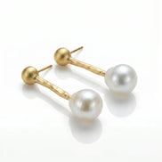 Cercei Pearl Drop – Oțel placat Aur 24K - OK Lux. All rights reserved. - Earrings - 
