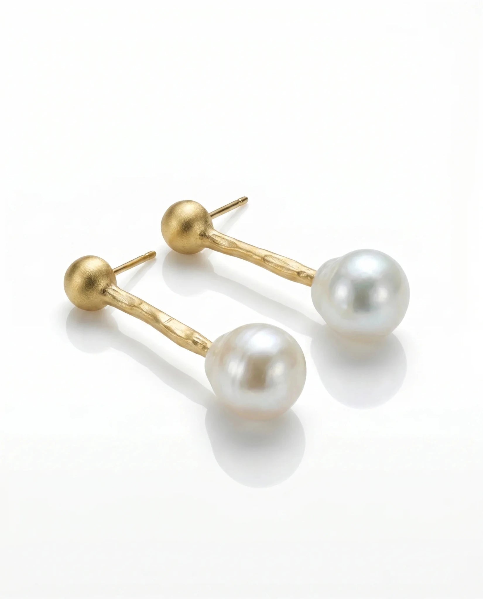 Cercei Pearl Drop – Oțel placat Aur 24K - OK Lux. All rights reserved. - Earrings - 