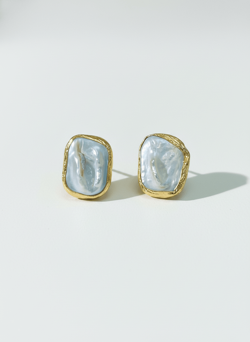 Cercei Pearl Essence – Aur 24K - OK Lux. All rights reserved. - Earrings - 