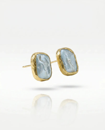 Cercei Pearl Essence – Oțel placat Aur 24K - OK Lux. All rights reserved. - Earrings - 