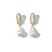 Cercei Pearl Glow – Aur 24K - OK Lux. All rights reserved. - Earrings - 