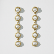 Cercei Pearl Glow – Aur 24K - OK Lux. All rights reserved. - Earrings - 
