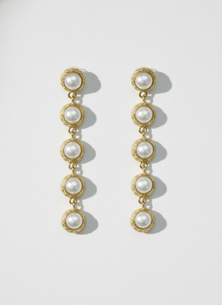 Cercei Pearl Glow – Aur 24K - OK Lux. All rights reserved. - Earrings - 