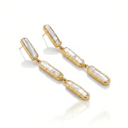 Cercei Pearl Glow – Oțel placat Aur 24K - OK Lux. All rights reserved. - Earrings - 