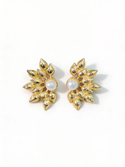 Cercei Pearl Radiance – Aur 24K - OK Lux. All rights reserved. - Earrings - 