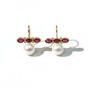 Cercei Pearl Rosé – Aur 24K - OK Lux. All rights reserved. - Earrings - 