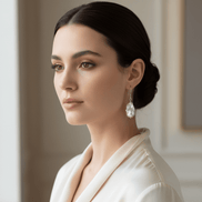 Cercei Perle Baroc Naturale 5cm cu Argint 925 - Bijuterie Handmade Laura Stoica - OK Lux. All rights reserved. - Earrings - 5CM - 