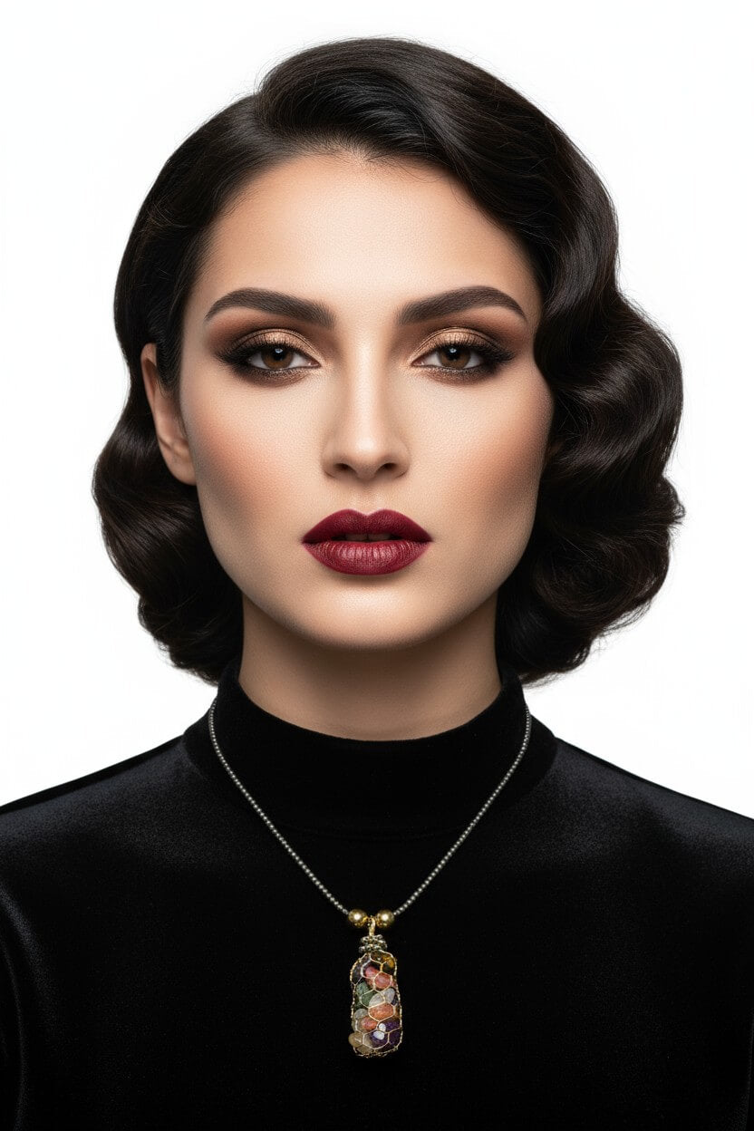 Colier Auriu cu Pietre Semiprețioase: Pirită, Hematit și 7 Chakre - OK Lux. All rights reserved. - Necklaces - 