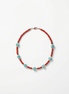 Colier cu Pietre Semiprețioase: Amazonit, Coral, Hematit și Oțel Inoxidabil - OK Lux. All rights reserved. - Necklaces - 