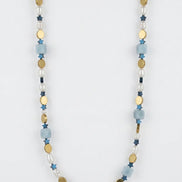 Colier din Acvamarin, Perle și Stele din Hematit - OK Lux. All rights reserved. - Necklaces - 