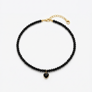 Colier din Argint cu Onix Fațetat, Zirconiu și Pandantiv Negru - OK Lux. All rights reserved. - Necklaces - 