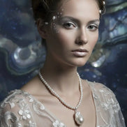 Colier din Argint cu Perle AAA de 6mm și Pandantiv cu Perlă Baroc de 14mm - OK Lux. All rights reserved. - Necklaces - 