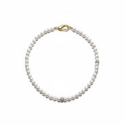 Colier din Argint și Perle de Cultură Neregulate cu Zirconiu - OK Lux. All rights reserved. - Necklaces - 