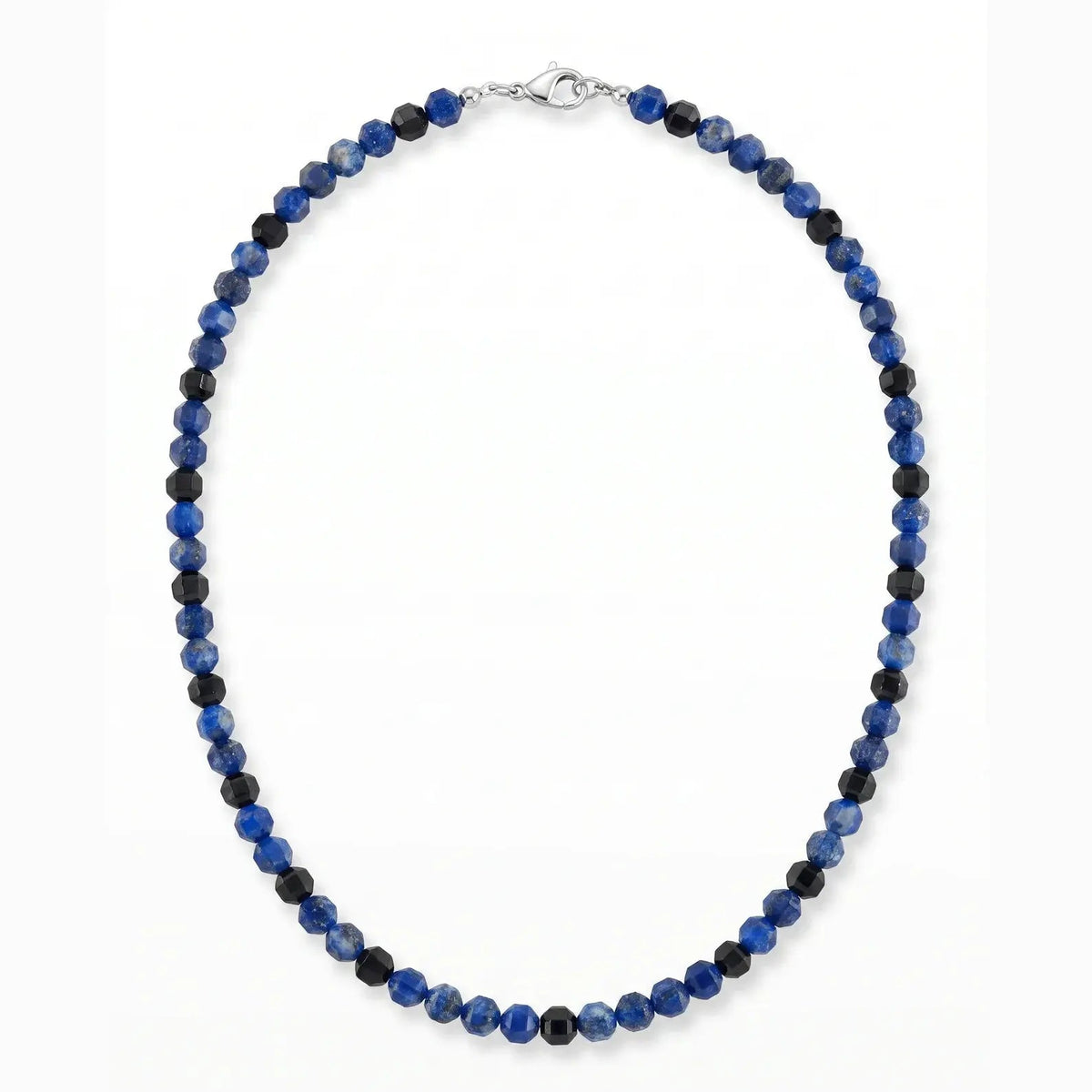 Colier din lapis lazuli si onix fatetat de 4 mm - OK Lux. All rights reserved. - Necklaces - 
