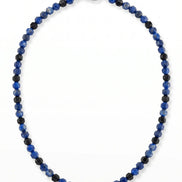 Colier din lapis lazuli si onix fatetat de 4 mm - OK Lux. All rights reserved. - Necklaces - 