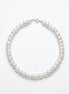 Colier din Perle Ivoire de 10 mm cu Închizătoare din Argint – Handmade - OK Lux. All rights reserved. - Bijuterii - 
