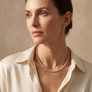 Colier Handmade din Perle Naturale Neregulate Roz-Mov - OK Lux. All rights reserved. - Bijuterii - 