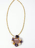 Colier Multicolor cu Hematit Auriu, Kunzit, Perle și Ametist - Bijuterie Statement - OK Lux. All rights reserved. - Coliere - 