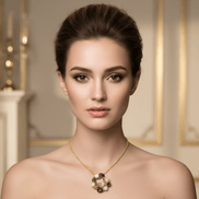 Colier Multicolor cu Hematit Auriu, Kunzit, Perle și Ametist - Bijuterie Statement - OK Lux. All rights reserved. - Coliere - 