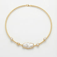 Colier Pearl Grace – Aur 24K - OK Lux. All rights reserved. - Necklaces - 