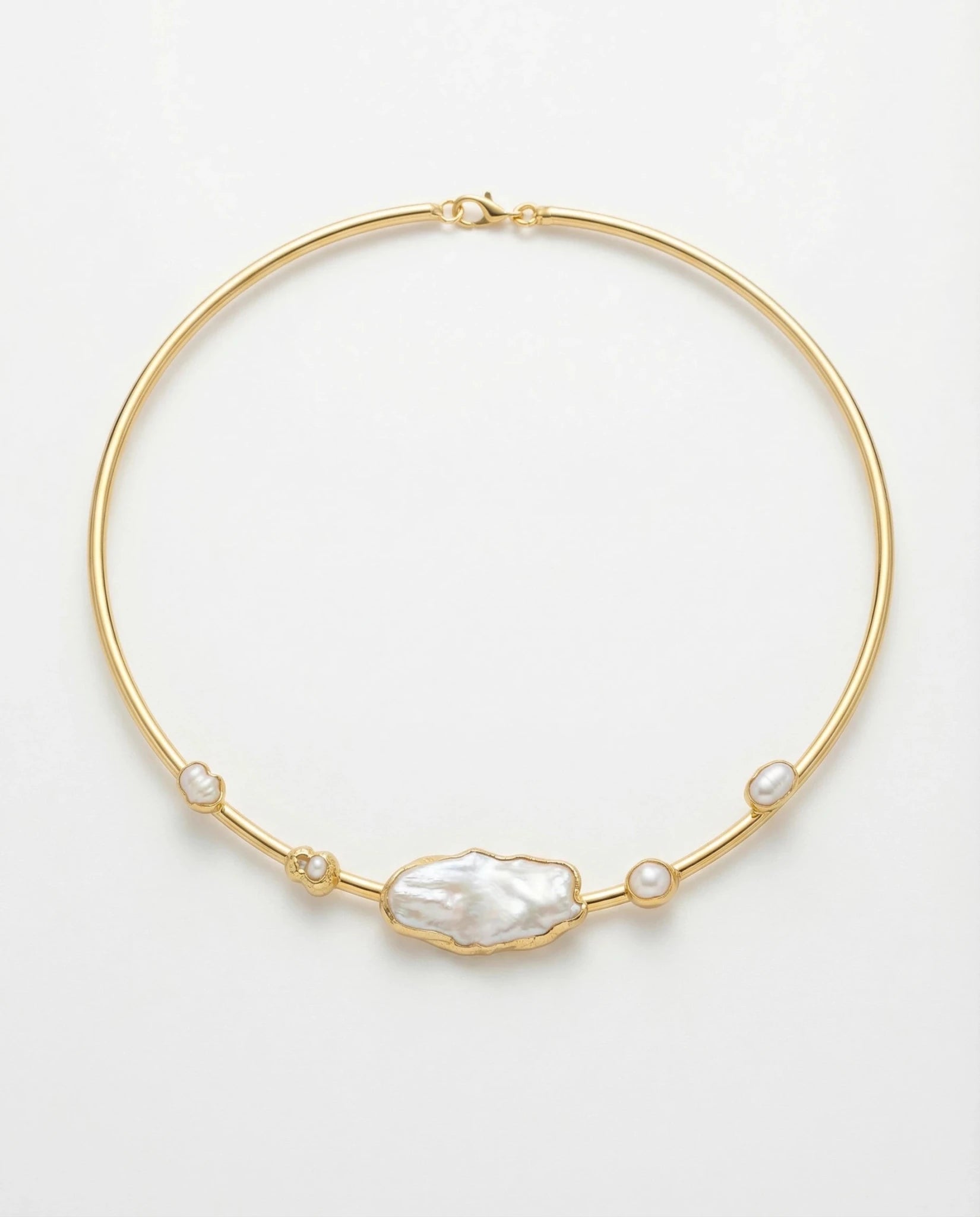 Colier Pearl Grace – Aur 24K - OK Lux. All rights reserved. - Necklaces - 