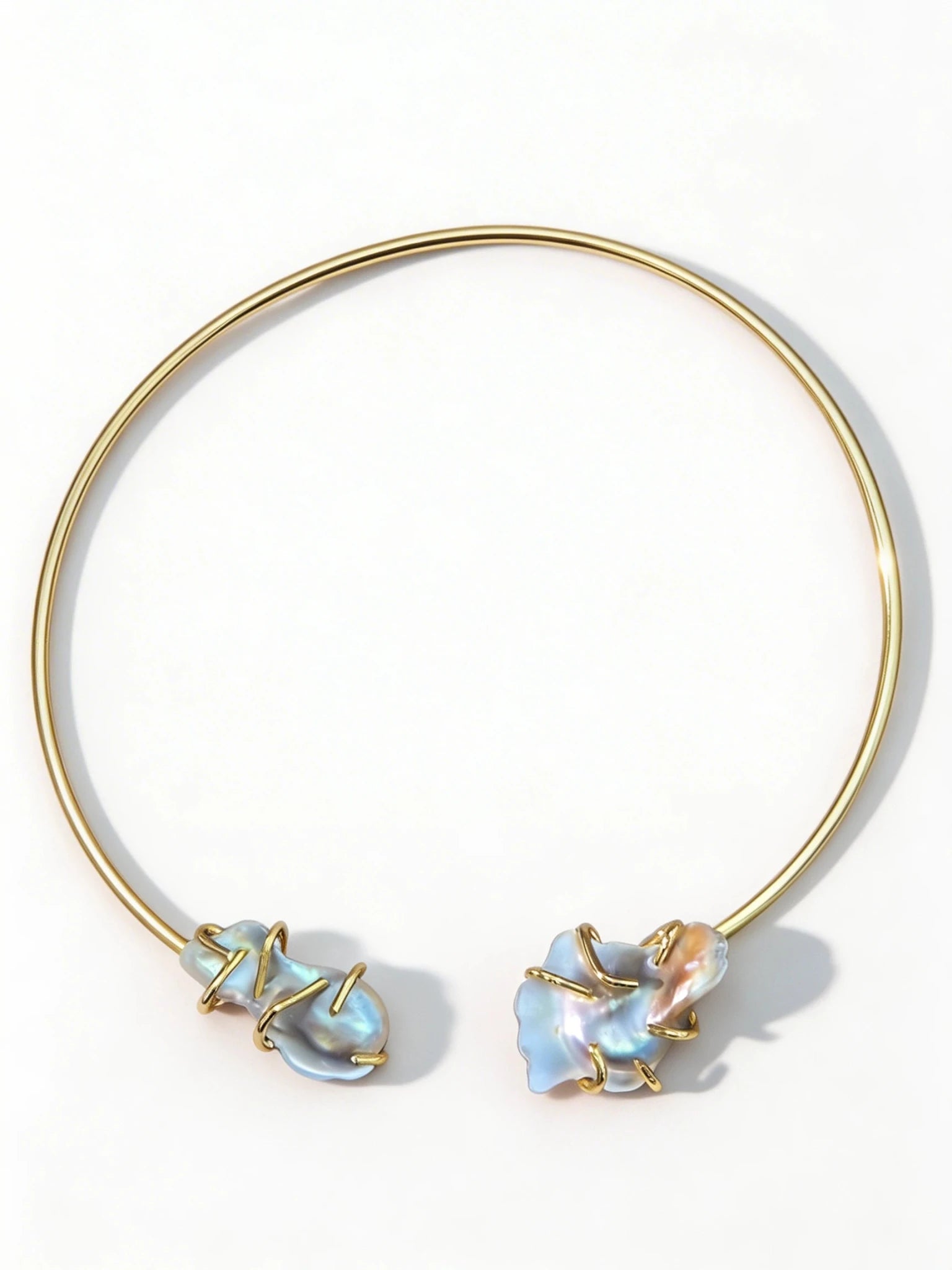 Colier Pearl Open – Aur 24K - OK Lux. All rights reserved. - Necklaces - 