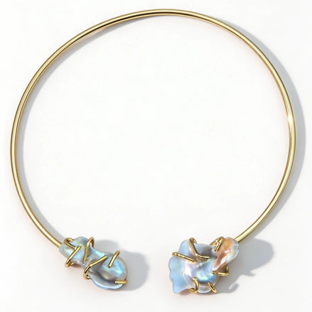 Colier Pearl Open – Aur 24K - OK Lux. All rights reserved. - Necklaces - 