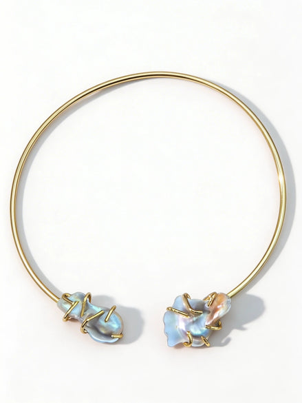 Colier Pearl Open – Aur 24K - OK Lux. All rights reserved. - Necklaces - 