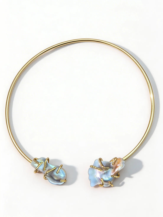 Colier Pearl Open – Aur 24K - OK Lux. All rights reserved. - Necklaces - 