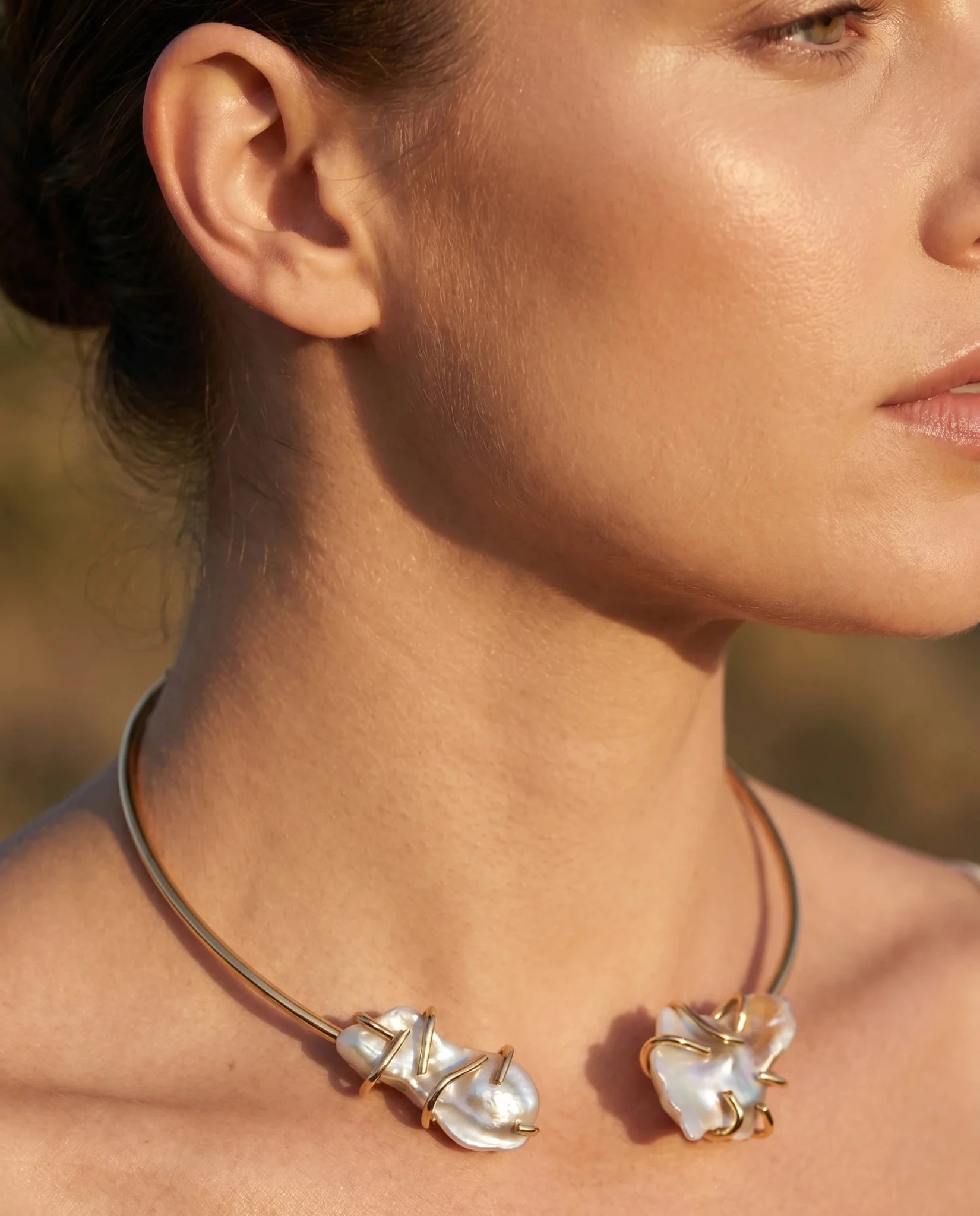 Colier Pearl Open – Oțel placat Aur 24K - OK Lux. All rights reserved. - Necklaces - 