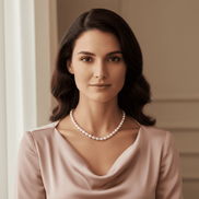 Colier Perle Cultură Neregulate Roz Pudrat 45cm cu Argint 925 - Bijuterie Handmade Laura Stoica - OK Lux. All rights reserved. - Necklaces - 