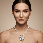 Colier Statement cu Perle Naturale și Pietre Semiprețioase - Unicat - OK Lux. All rights reserved. - Coliere - 