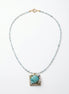Colier Unicat cu Larimar, Peridot, Acvamarin, Agată și Perle Naturale - OK Lux. All rights reserved. - Bijuterii - 