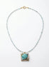 Colier Unicat cu Larimar, Peridot, Acvamarin, Agată și Perle Naturale - OK Lux. All rights reserved. - Bijuterii - 